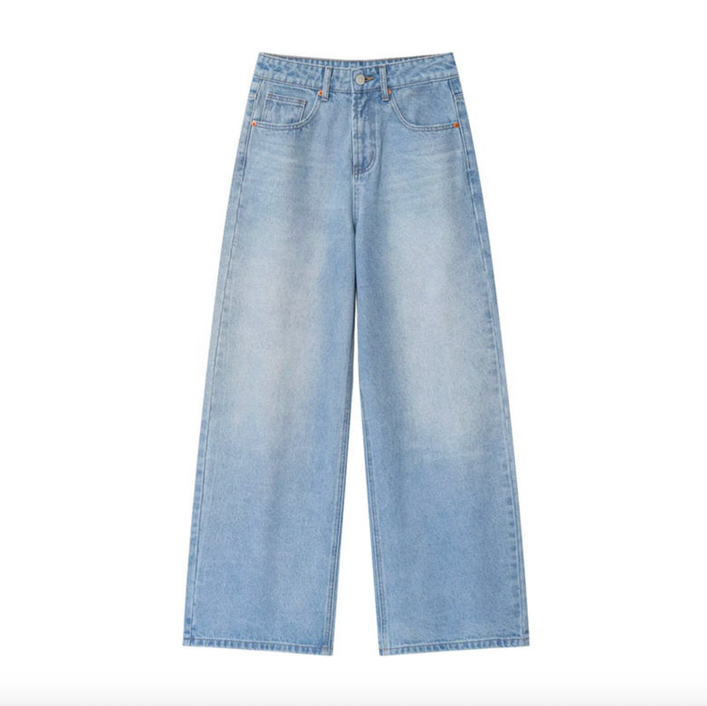 Women's Retro High-Waist Ultra-Wide-Leg Boyfriend Jeans