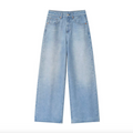 Women's Retro High-Waist Ultra-Wide-Leg Boyfriend Jeans
