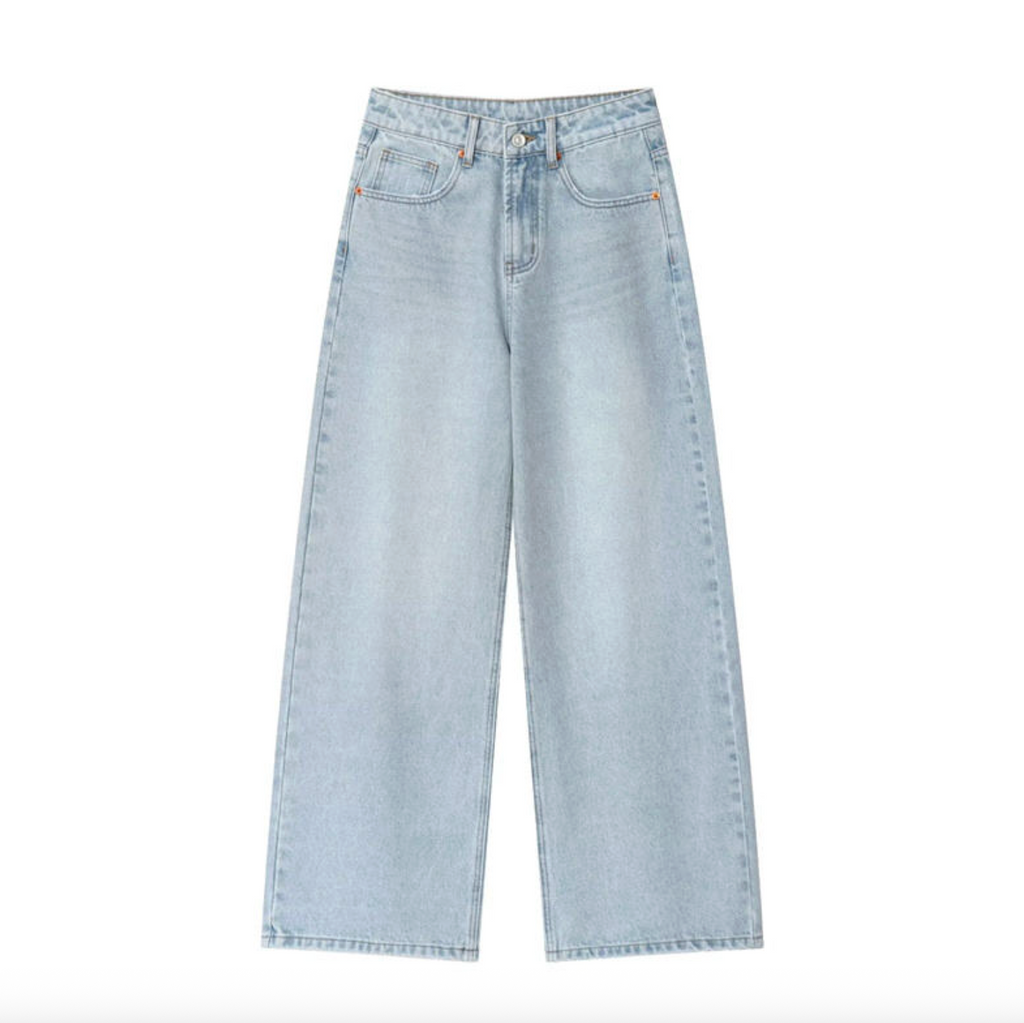 Women's Retro High-Waist Ultra-Wide-Leg Boyfriend Jeans